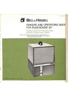 Bell and Howell 756 manual. Camera Instructions.